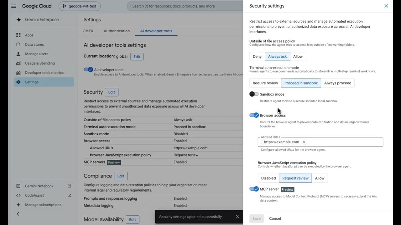 spend / security / observability を同一コンソールへ集約する発表ビジュアル