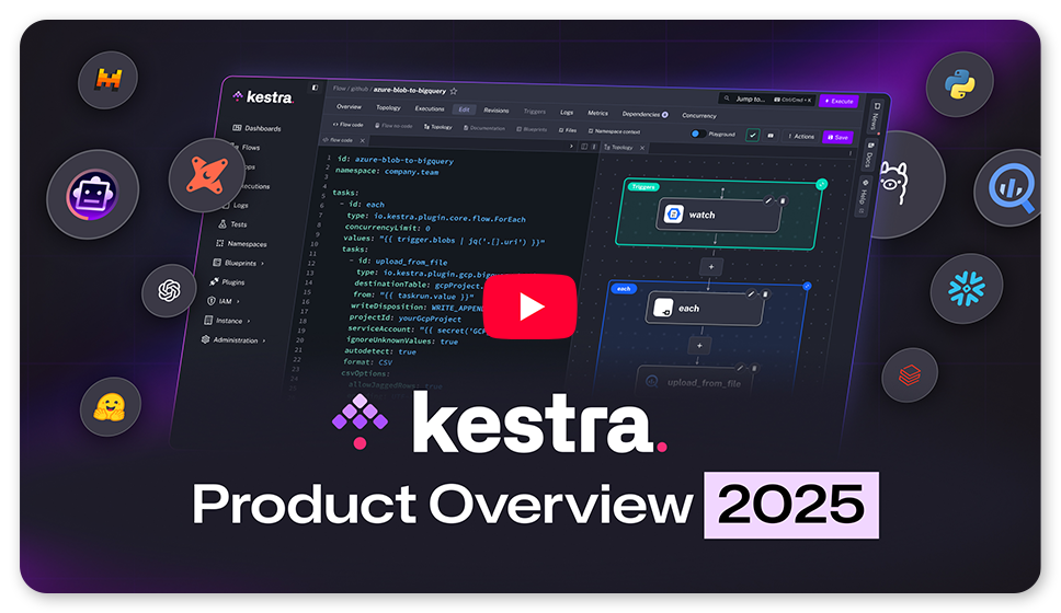 Kestra の Web UI 概観